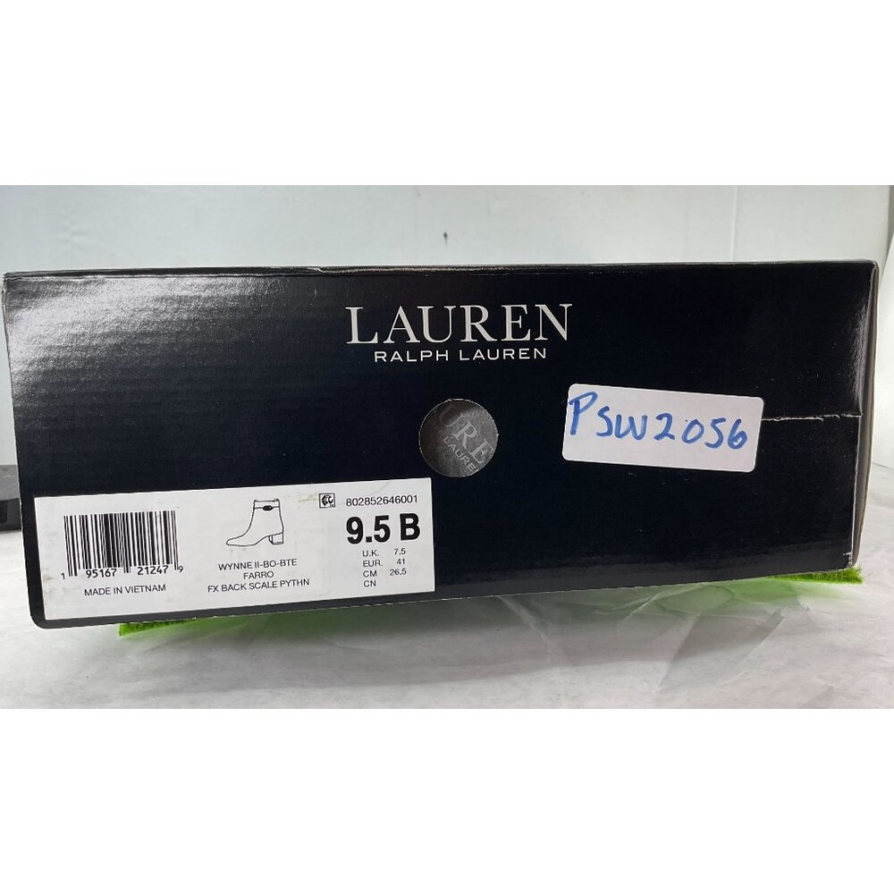 New Nib Ralph Lauren Wynne Ii Python Embossed Lea… - image 8